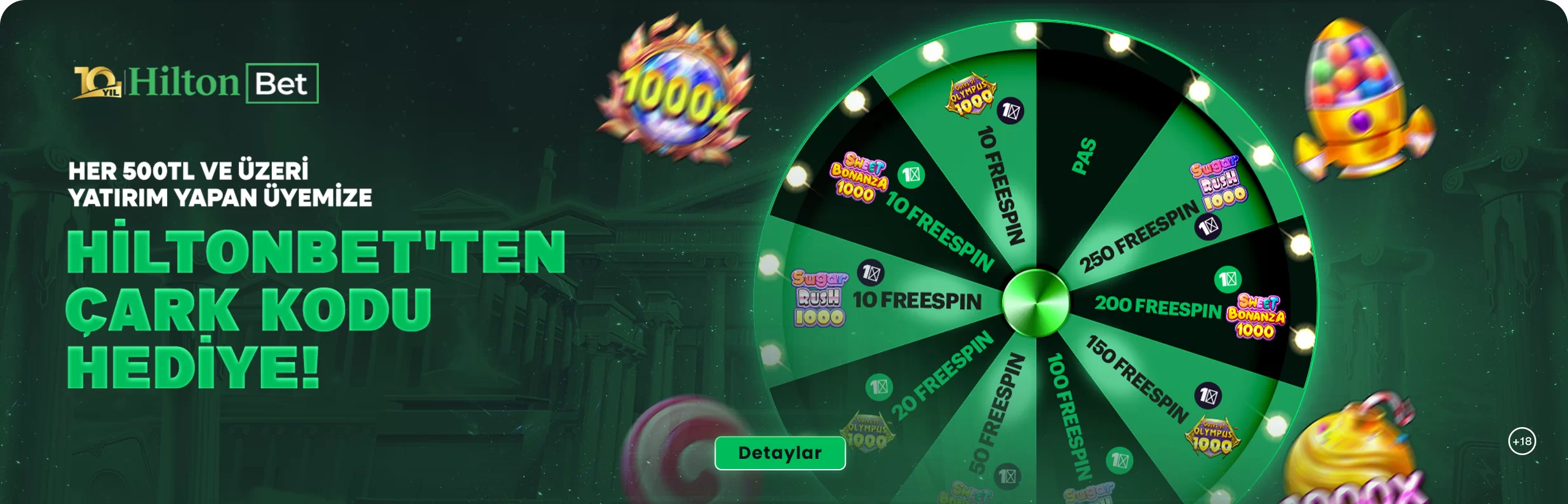 HİLTONBET ÇARK KODU
